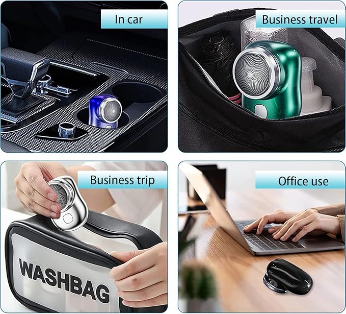 Mini-Shave Portable Electric Shaver for Men — 2023 Upgraded Compact Razor
