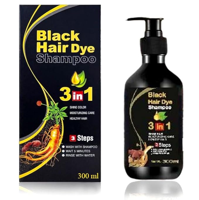 BLOSDREAM 3 in 1 Black Hair Shampoo
