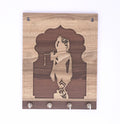 Krishna Idol Wooden Keyholder