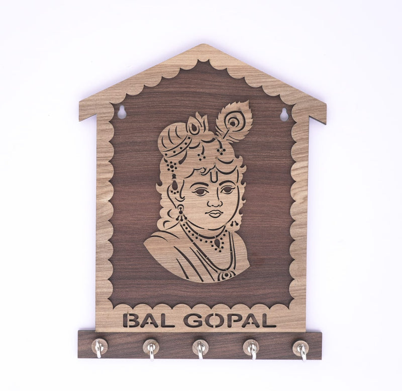 Bal Gopal Wooden Keyholder