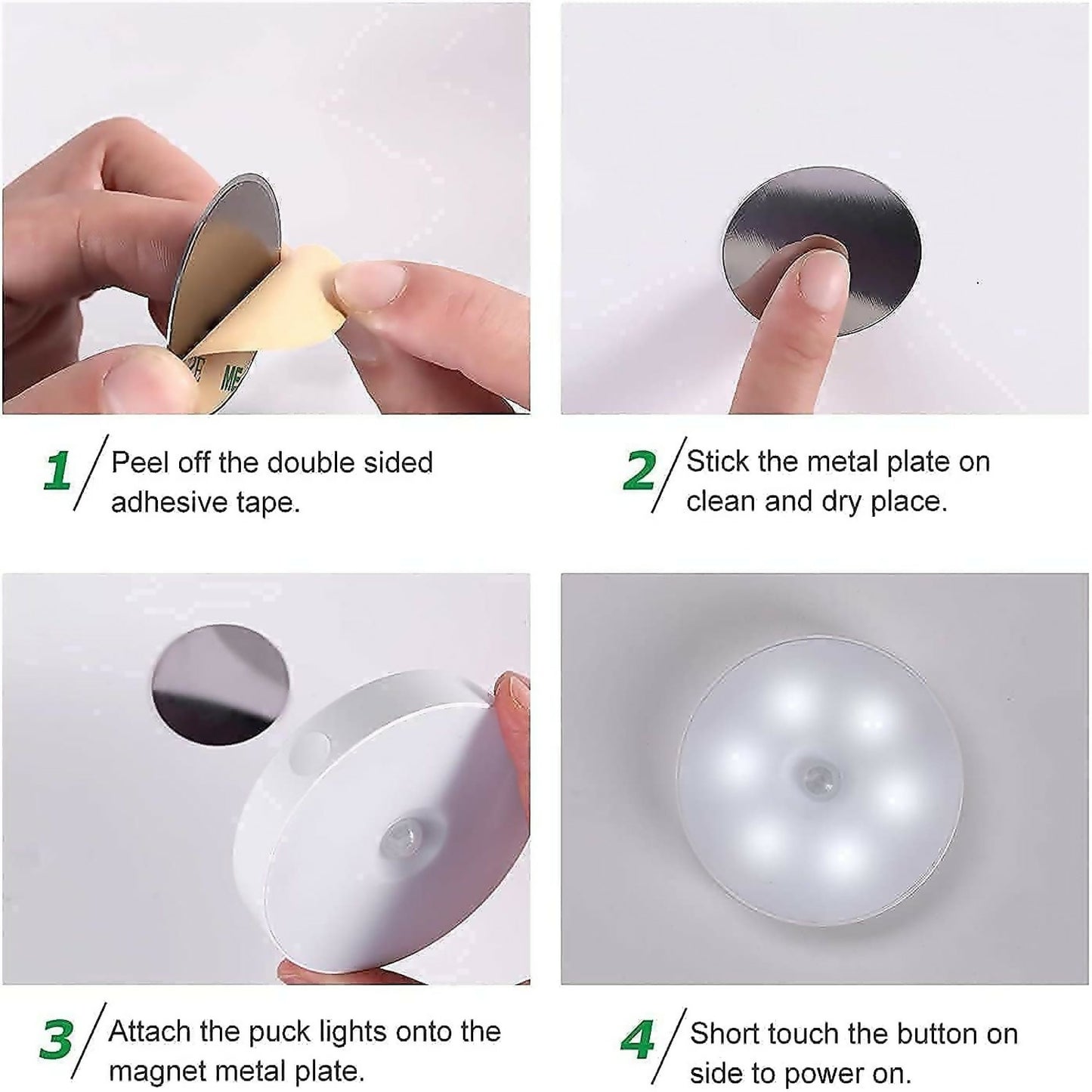 Rechargeable Motion Sensor LED Night Light with USB Charging