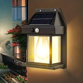 Solar Motion Sensor LED Night Light — Outdoor Wireless Security Lamp (IP65 Waterproof)