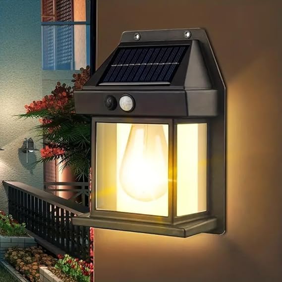 Solar Motion Sensor LED Night Light — Outdoor Wireless Security Lamp (IP65 Waterproof)