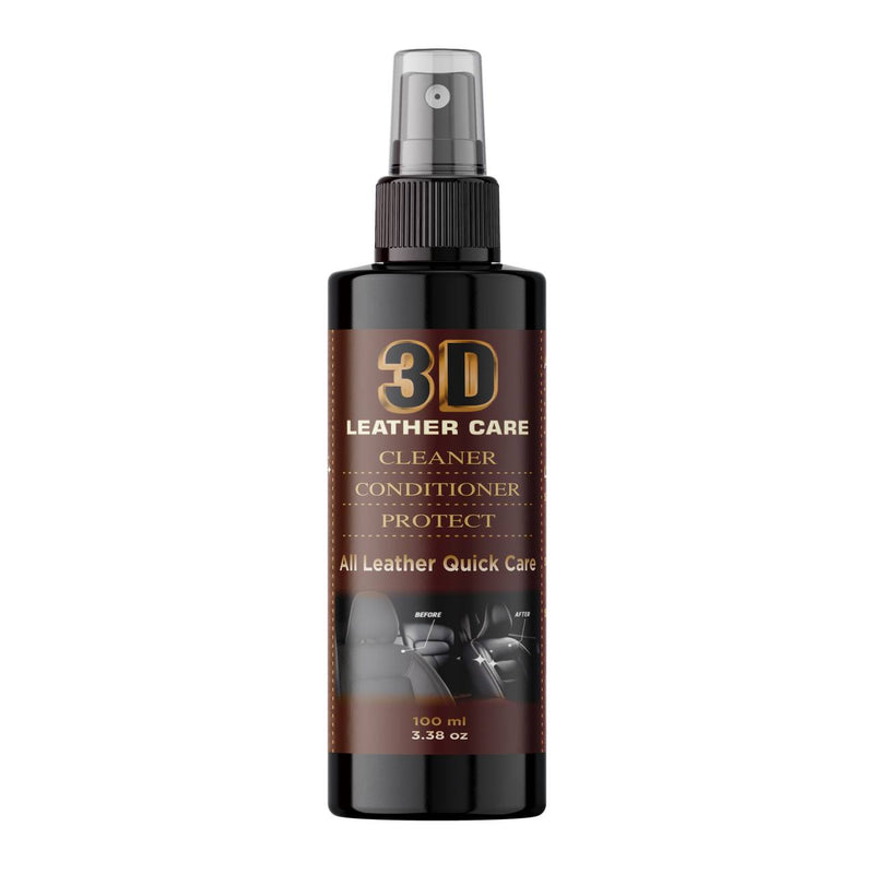 Leather Care Spray — 3-in-1 Cleaner, Conditioner & Protector for Car Seats, Sofas, Bags & Shoes