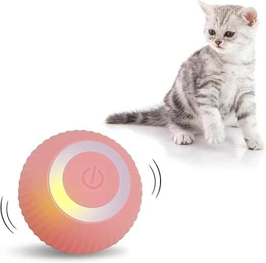 Cat Toy Ball Intelligent Funny Cat Ball 360 Degree — Interactive Silicone Pet Toy (Pack of 1)