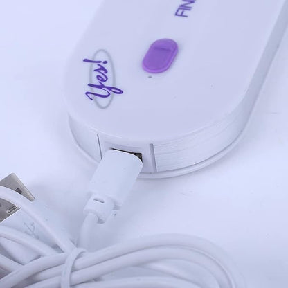 Rechargeable Epilator — Pain-Free Hair Removal Razor for Women (Purple)