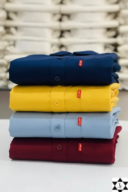 Casual Shirts (Multicolor, M) (Pack of 4)