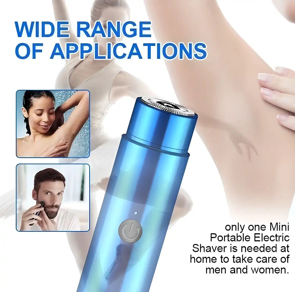 Mini Portable Electric Shaver for Men — Compact USB Rechargeable Rotary Razor