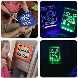 Kids Light-Up LED Writing Tablet — Glow Drawing Board for Children