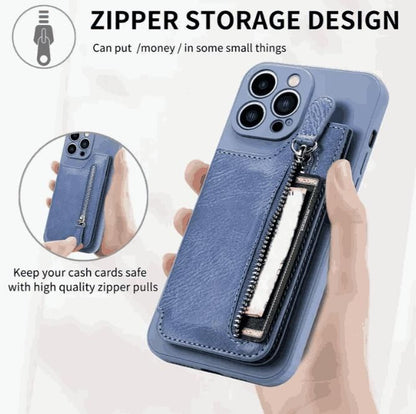 Multi-Functional Silicone Stick Wallet Mobile Case — Card Holder Phone Cover