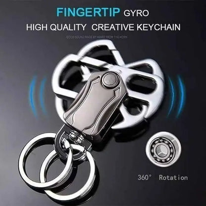 4-in-1 Keychain Spinner Multi-Function Tool — Waist Double Ring Keychain Gift