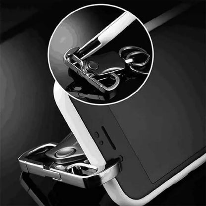 4-in-1 Keychain Spinner Multi-Function Tool — Waist Double Ring Keychain Gift