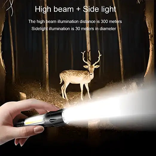 Pocket Size Mini XPE + COB LED Tactical Flashlight — Compact EDC Torch