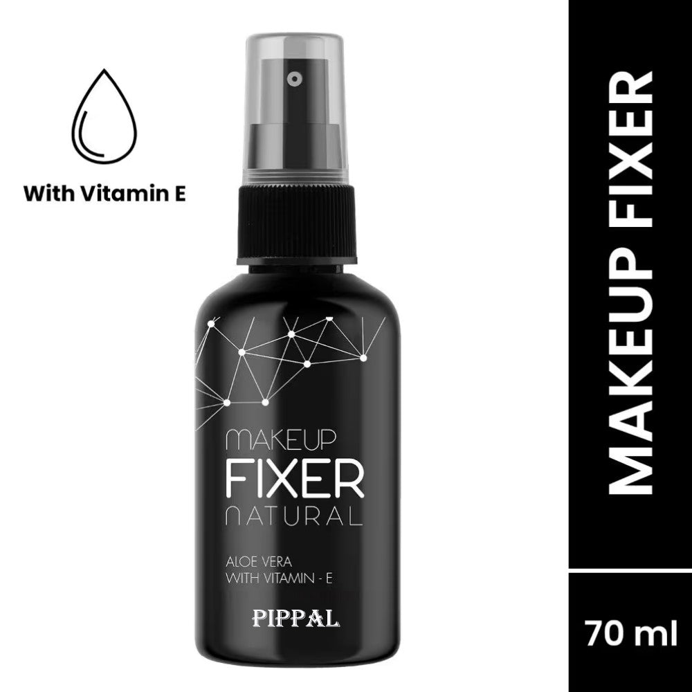 Pippal Beauty Makeup Fixer Natural Dewy Finish with Vitamin E And Aloe Vera Long-Lasting Spray 80ml (Pack of 3)