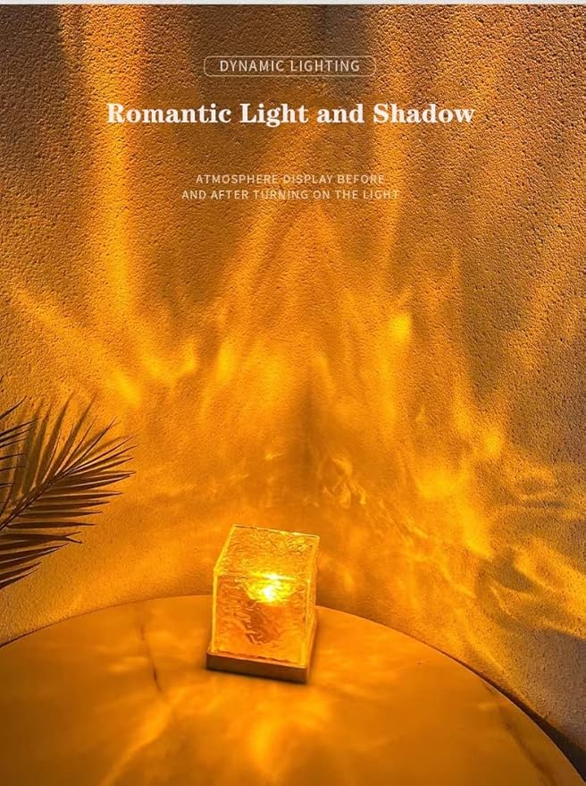 Wave Lamp Aurora Glow LED Crystal Night Light — Romantic Room Decor for Kids & Adults