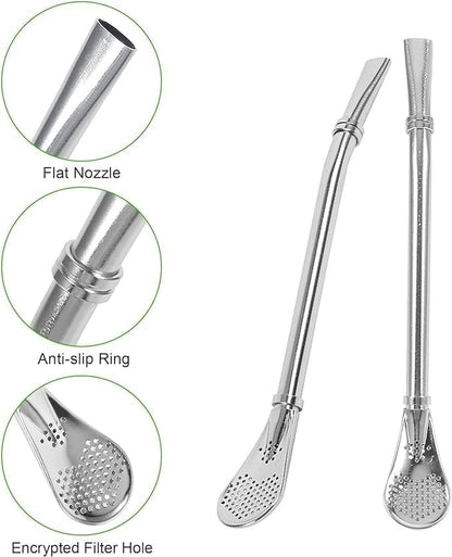 2 in 1 Straw Filter Spoon
