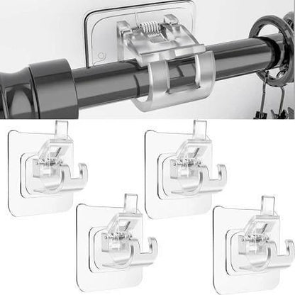 Rods Clips Hook Self Adhesive Pack of 10