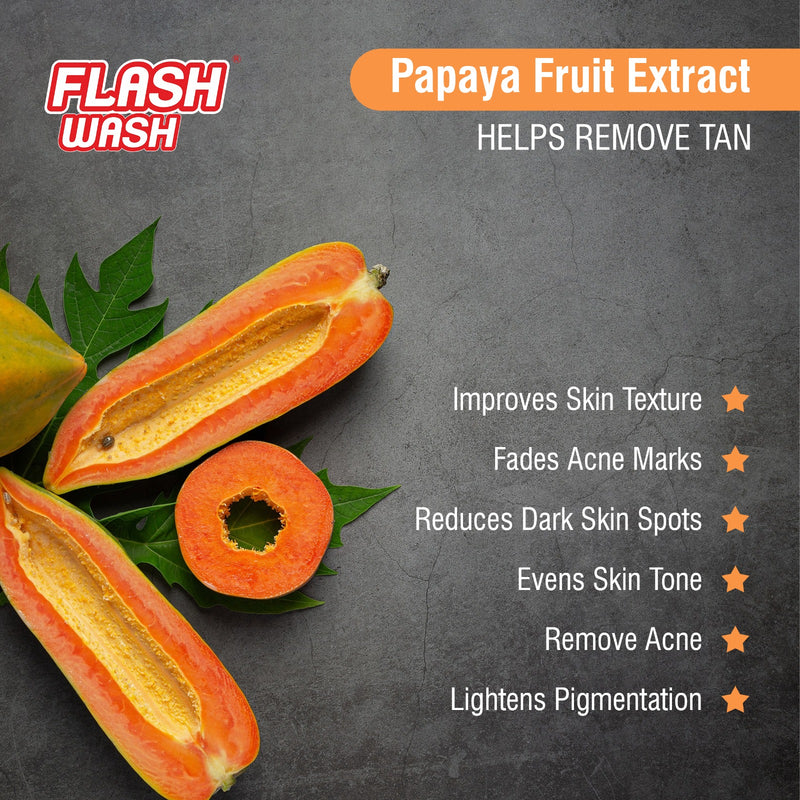 flash wash papaya petal soap (pack of 1)
