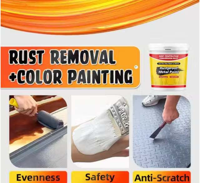 Rustproof Metal Paint for Iron & Steel (Pack of 2)