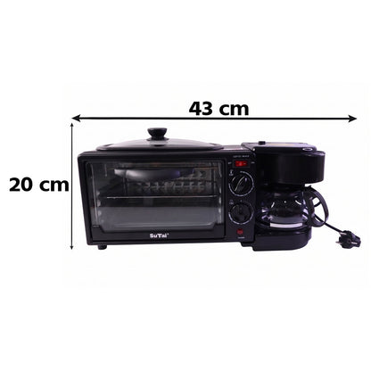 Suta 3 In 1 Breakfast Maker  Compact Kitchen Multi-functional Appliance