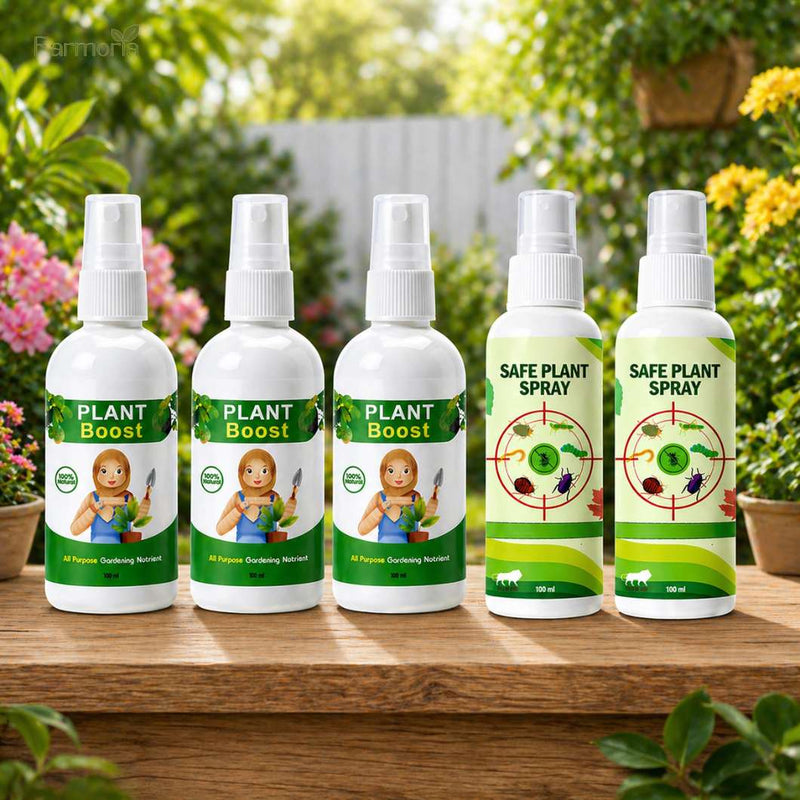 3 Plant Boost & Get 2 Safe Plant Pesticide Spray (Pack of 5)