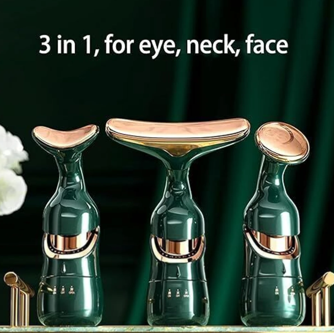 3 in 1 Anti Wrinkles Face Neck Eyes Massager