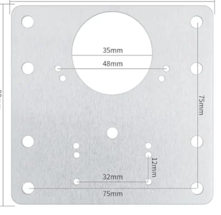 Stainless Steel Hinge Repair Plate with Mounting Screws(Pack of Two)