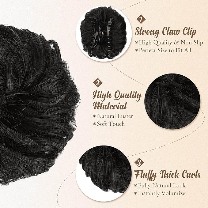 Claw Clip Messy Bun Hair