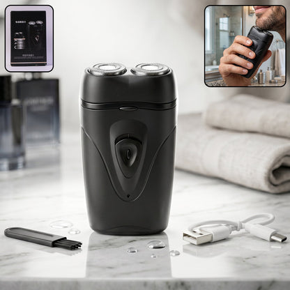 Portable Electric Shaver For Men  Compact Rechargeable  Cordless