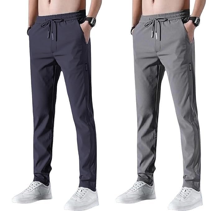 Men’s Lycra Solid Track Pants Combo (Pack of 3)