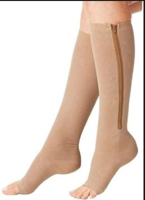 Unisex Medical Zipper Compression Socks (Pair of 1)