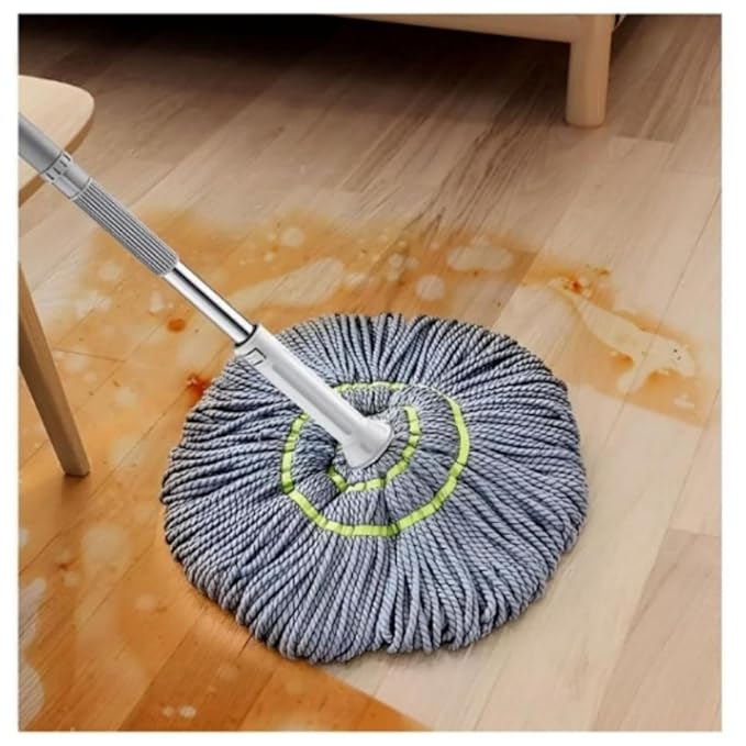 Stainless Steel Microfiber Twist Mop for Floor Cleaning