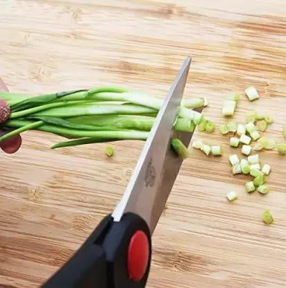 Kitchen Knife Set With Wooden Block And Scissors (5 Pcs Black)