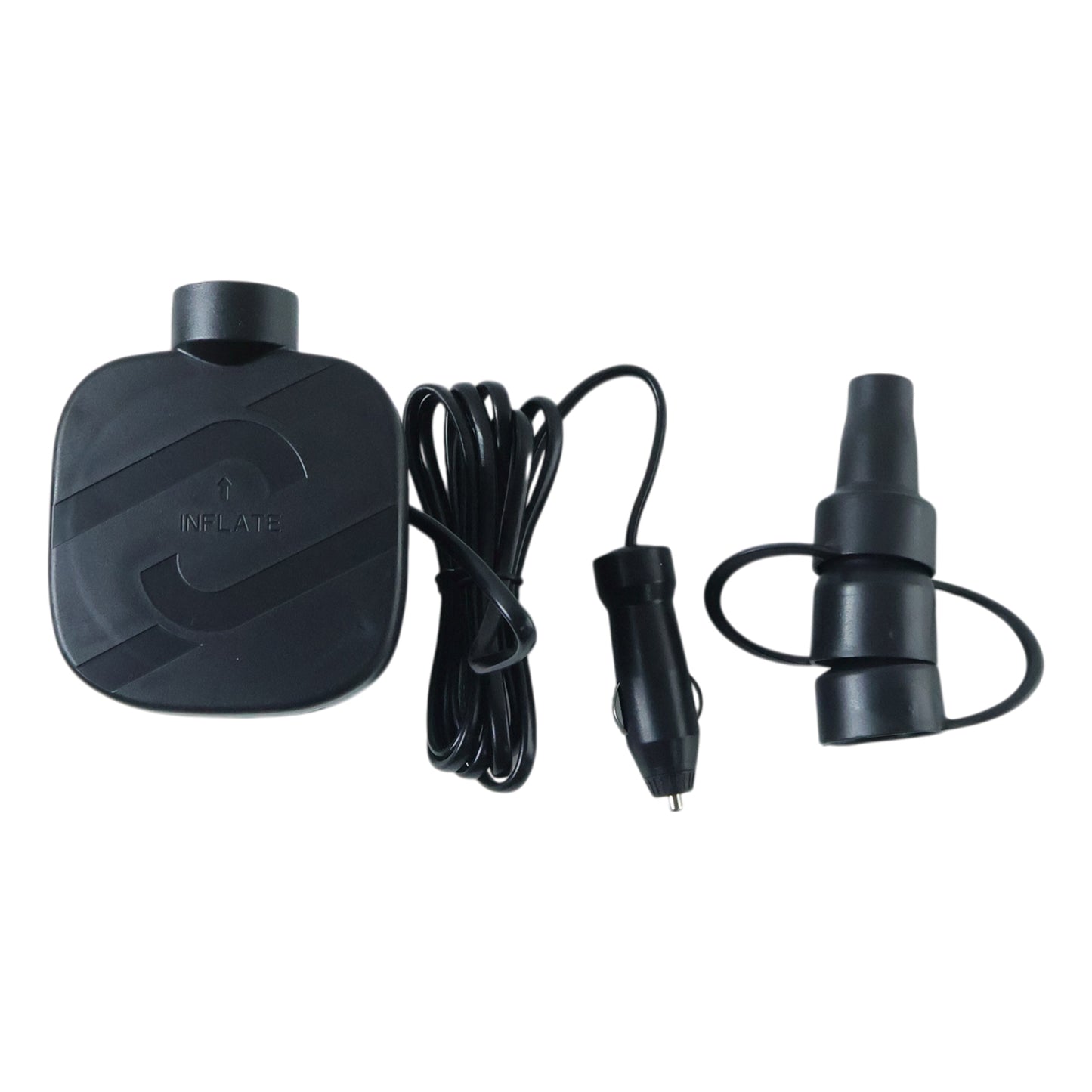 Portable Electric Air Pump Inflator Set With Car Charging Adapter (1 Set)