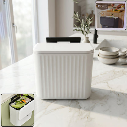 Portable Plastic Kitchen Dustbin Trash Bin (1 Pc 25x22 Cm)