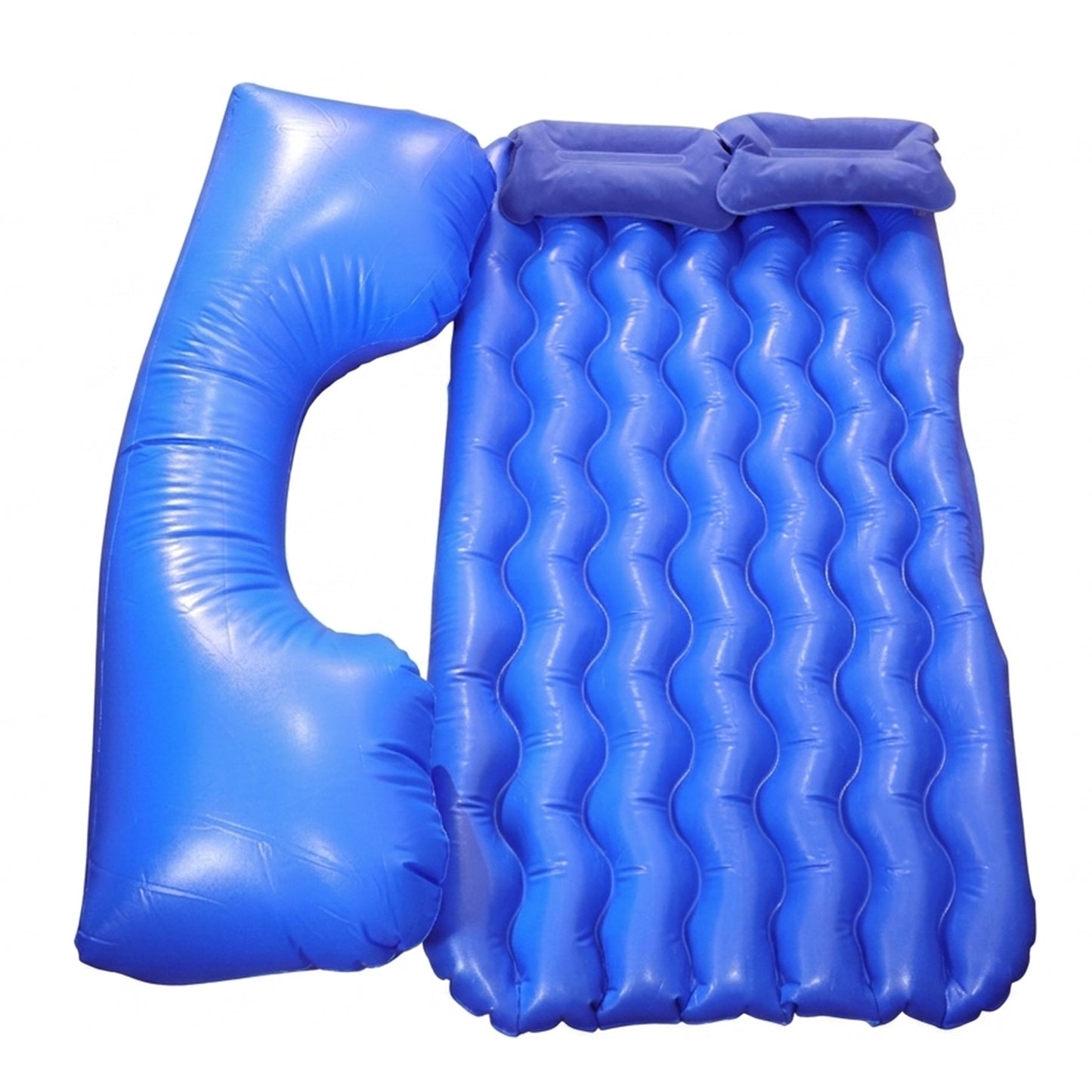 Comfortable Car Air Mattress Bed Set With Inflatable Headrest For Travel Relaxation (1 Set)