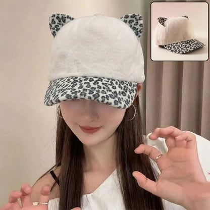 Stylish Cat Ear Designer Cap For Women  Girls (1 Pc)