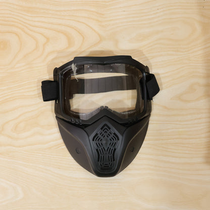 Protective Bike Goggle Face Mask Detachable Riding Glasses Dust Proof (1 Pc)