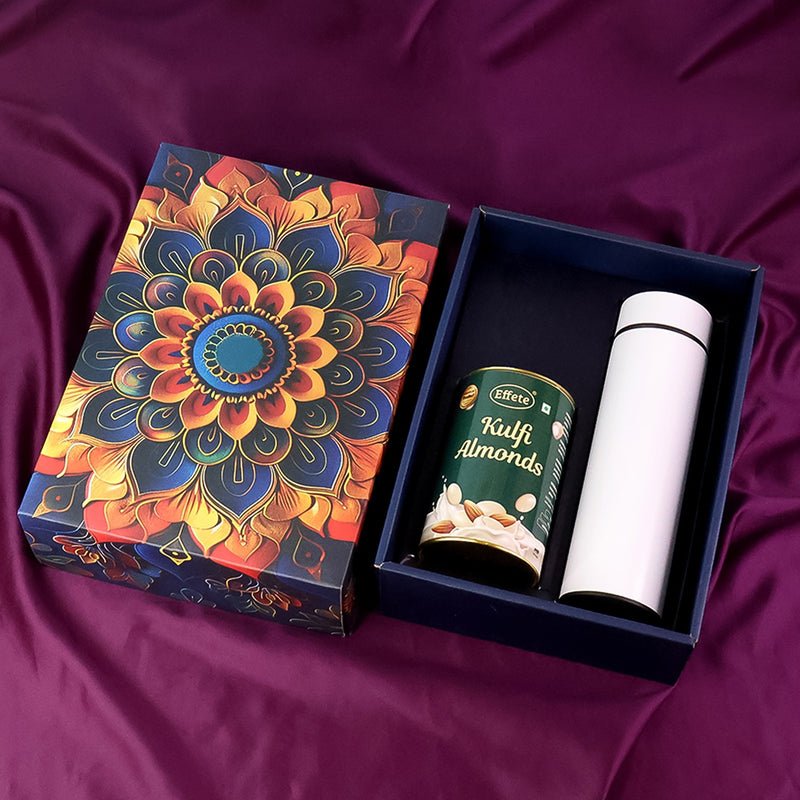 Kulfi & Almonds Premium Gift Hamper with Bottle (2 Pc Set)