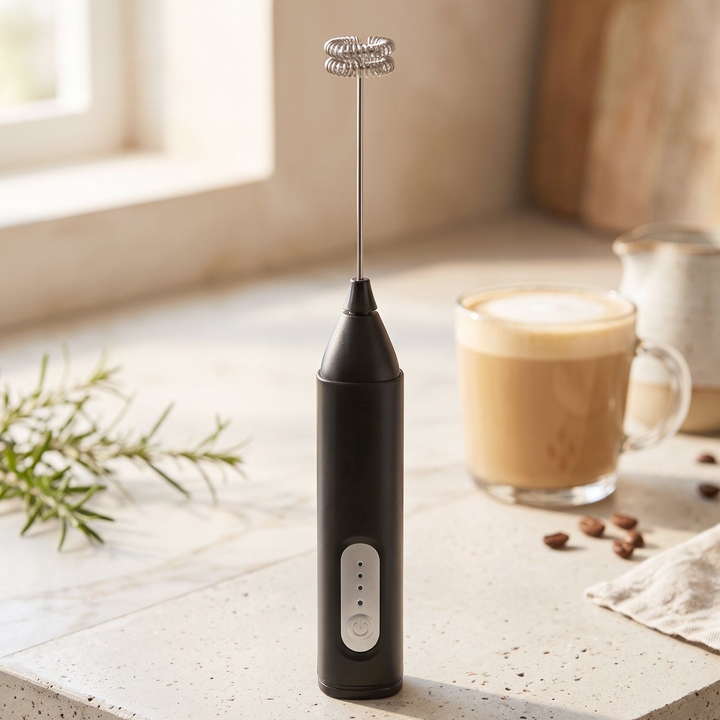 Handheld Electric Milk Frother Battery Coffee Foam Maker Whisk Mixer (1 Pc)