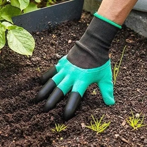 Garden Gloves with Claws for Digging & Planting