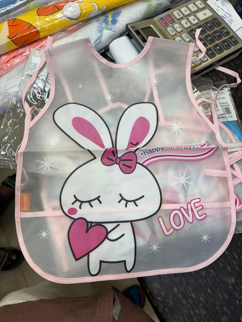 Sleeveless Washable Printed Feeding Bibs Apron For New Born Kids & Toddler