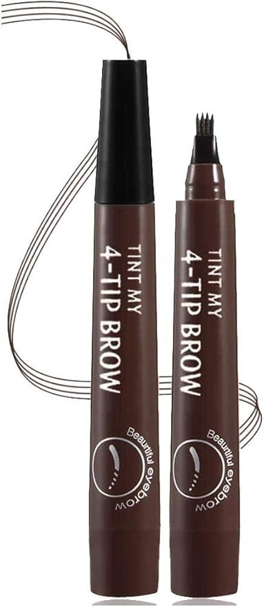 Eyebrow Pencil Waterproof Eyebrow Pen(Pack of 2)