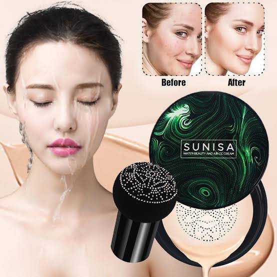 Trendy Styler sunisa Mushroom Head Make up Air Cushion BB Cream Waterproof Liquid FOUNDATION