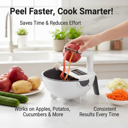 Multipurpose Automatic Fruit & Vegetable Peeler Machine — Electric Peeler for Kitchen