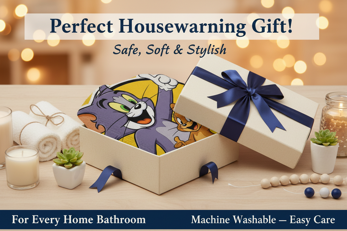 Bathroom Mat for Home — Soft, Non-Slip & Water-Absorbent Bath Floor Mat