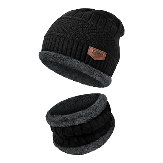 Beanie Cap & Muffler for Men