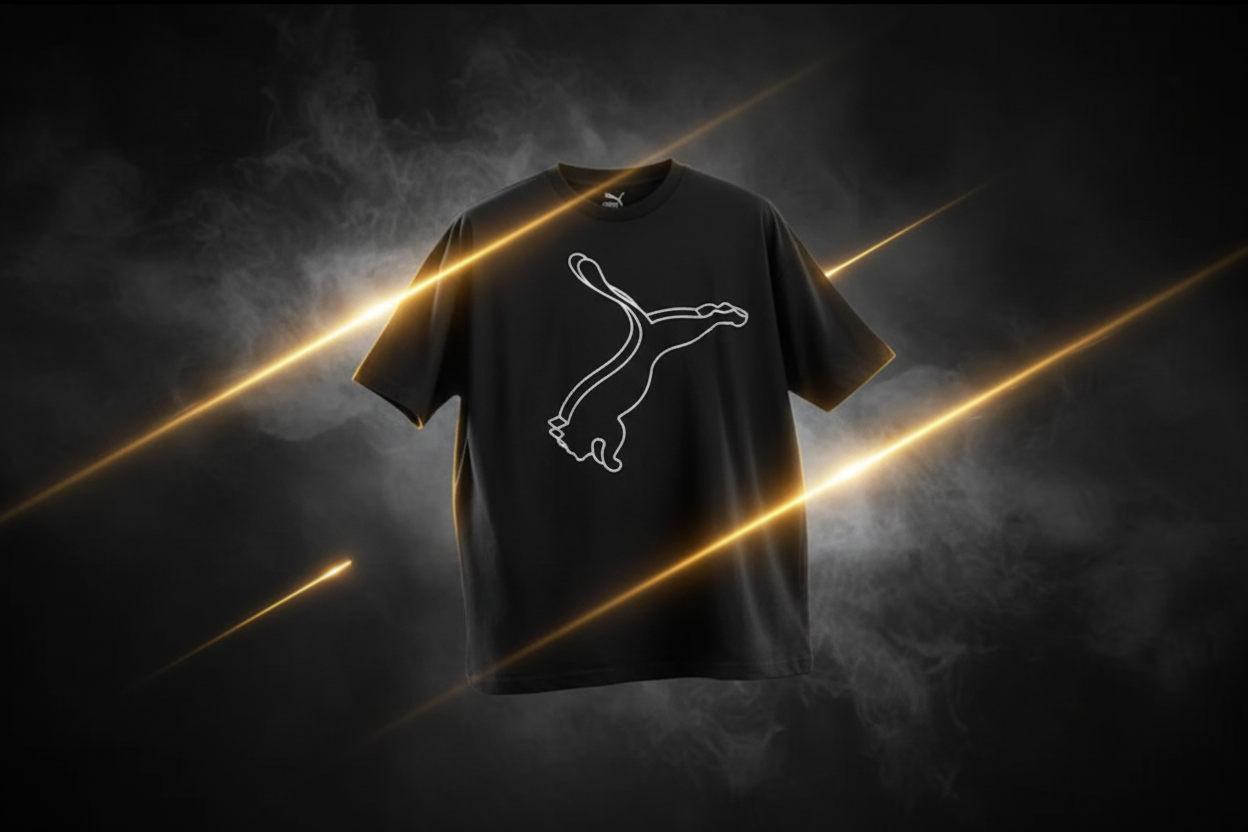 Men's Black Oversized Graphic Print T-Shirt — Streetwear Casual Tee