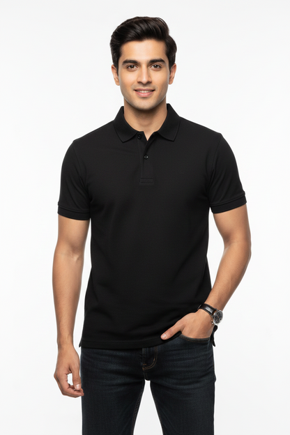 Men's Cotton Polo T-Shirt — Multicolor Pack of 4