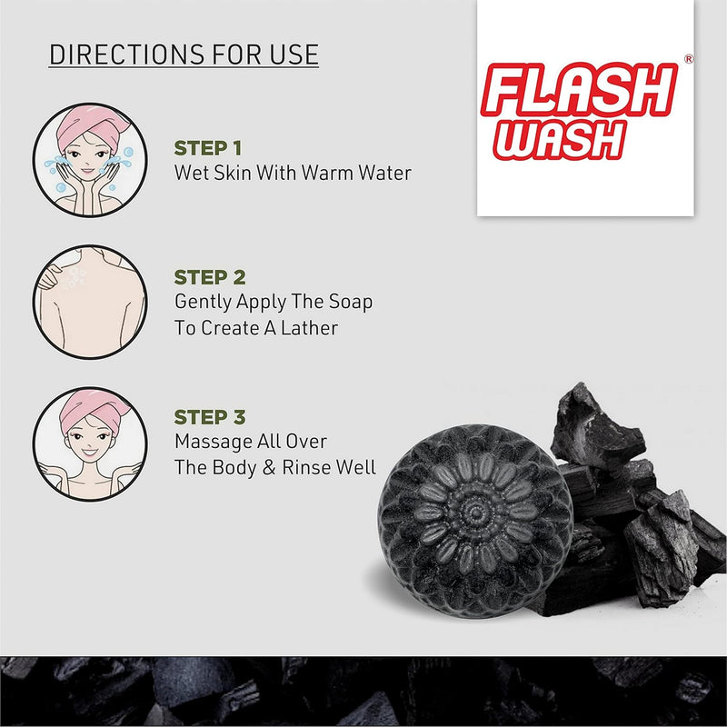 Flash Wash Charcoal Soap (pack of 1)